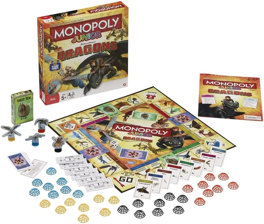 Dragons Monopoly Junior Board Game