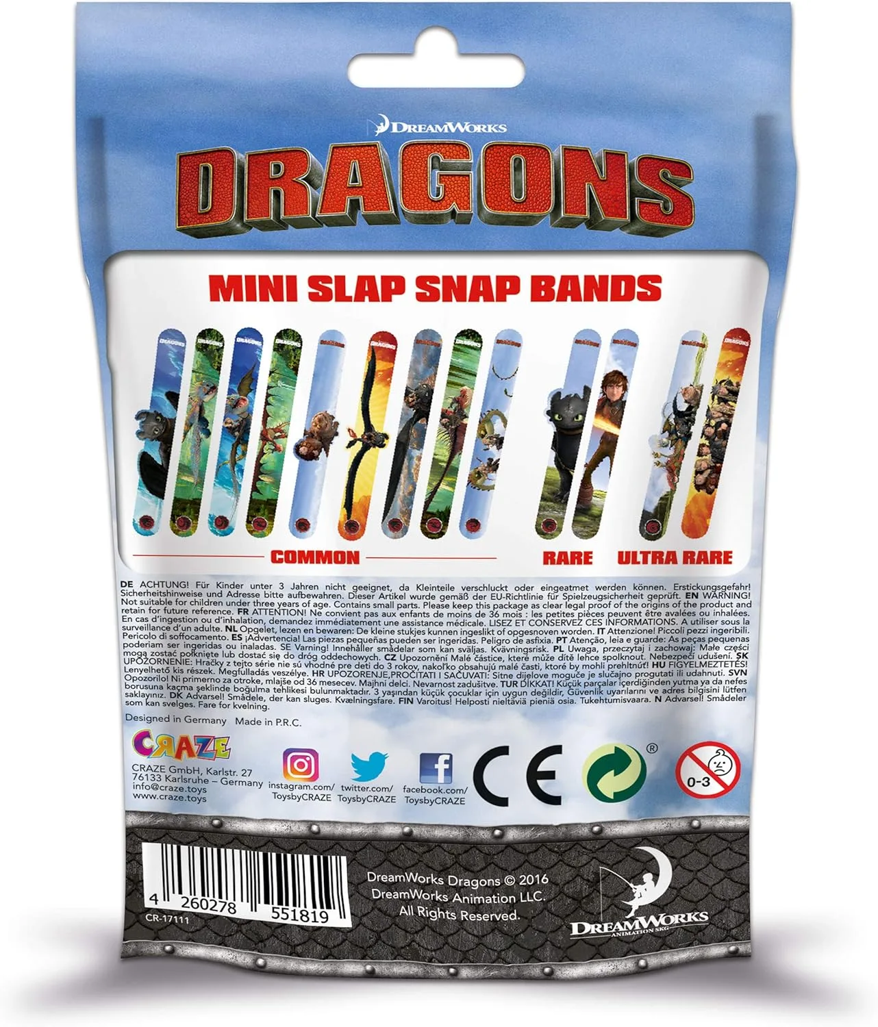 Slap snap bands
