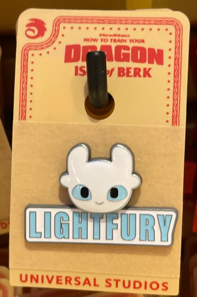 Light Fury Face Pin