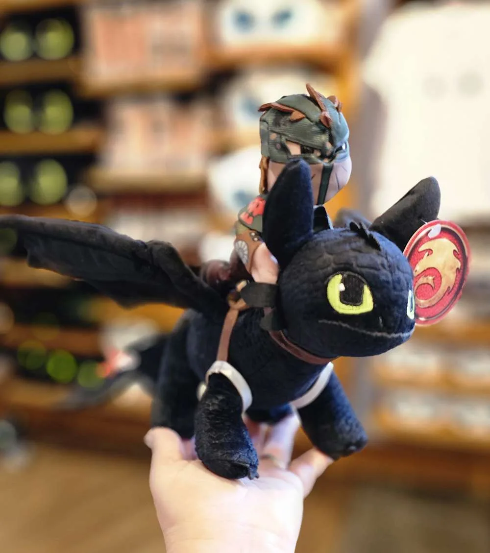 Plush Hiccup Riding Toothless