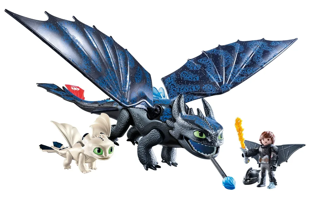 Hiccup & Toothless with Pounser