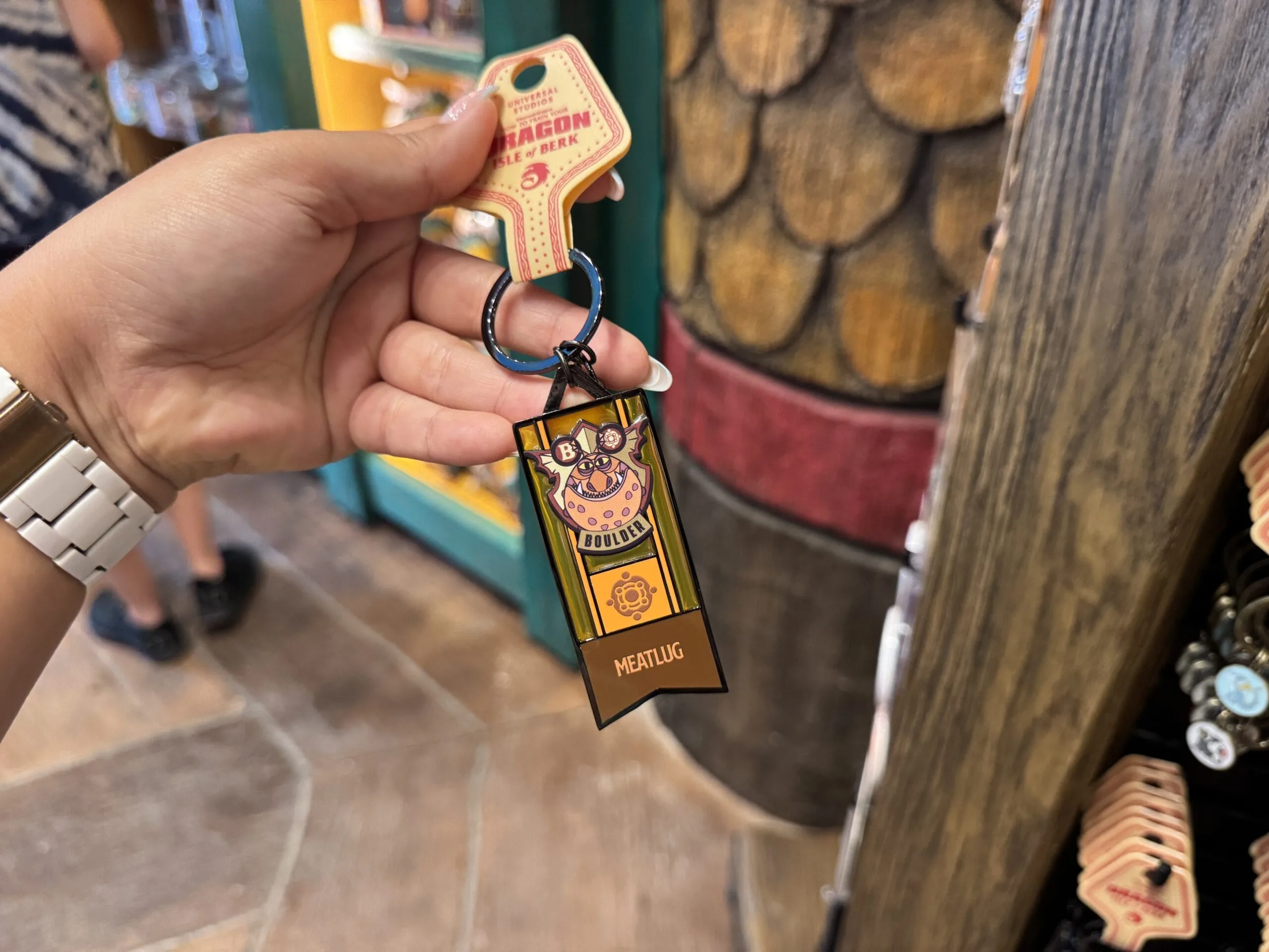 Meatlug Stained Glass Keychain