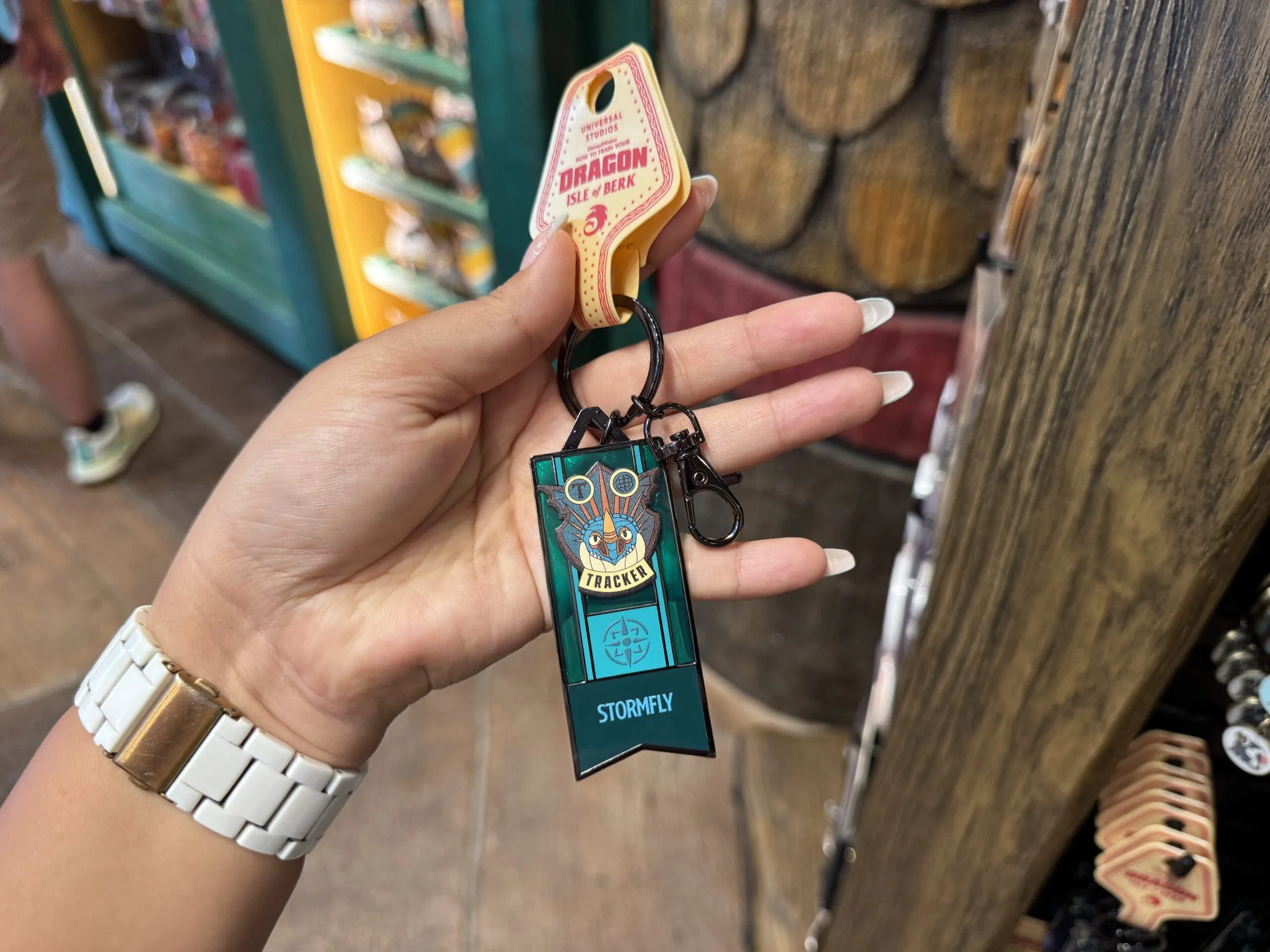 Stormfly Stained Glass Keychain