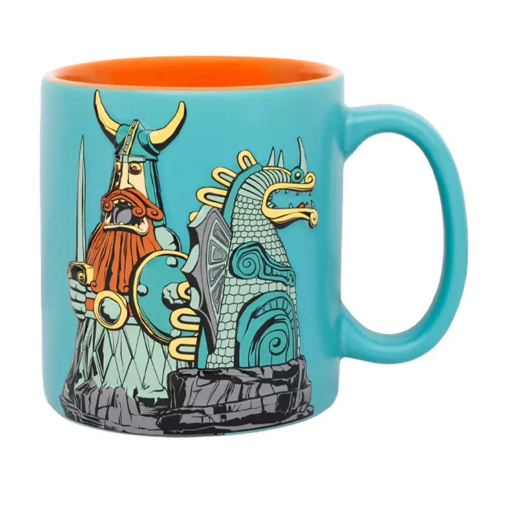 Viking & Dragon Statues Mug