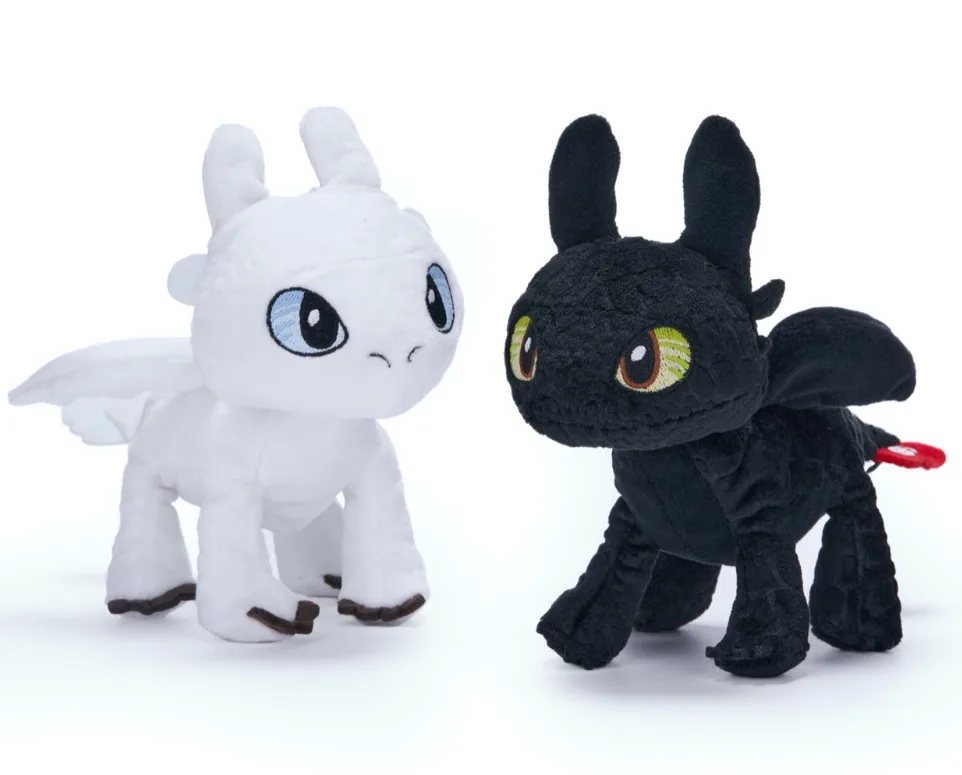 Medium Toothless & Light Fury