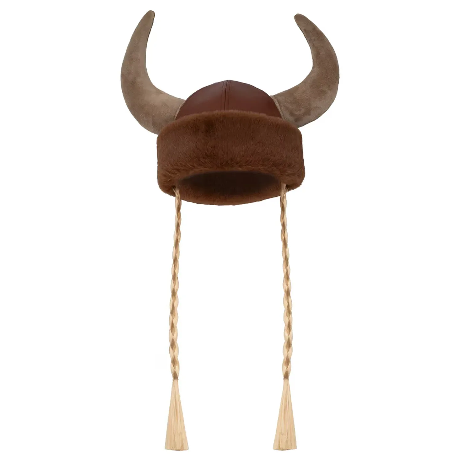 Adult Female Plush Viking Hat