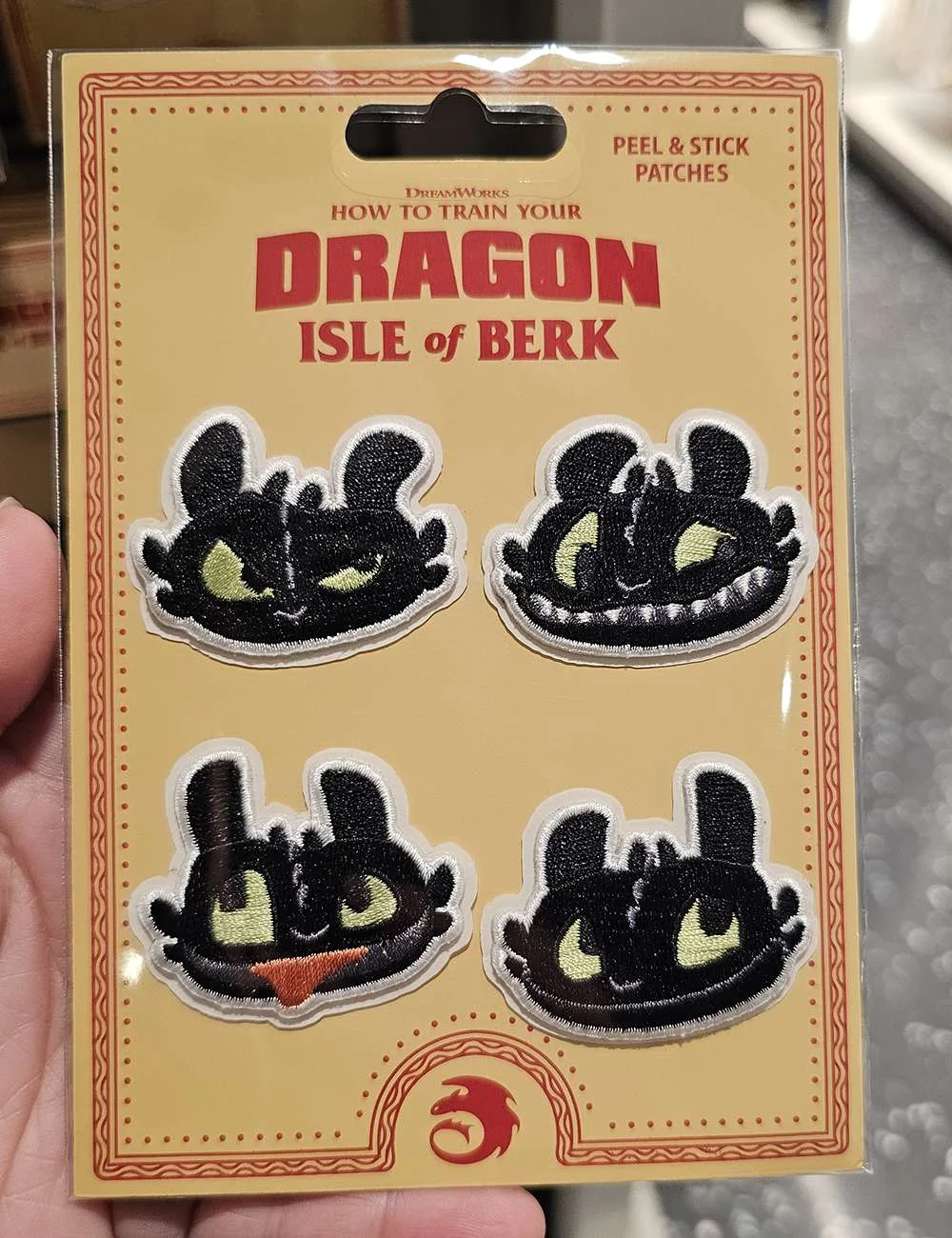 Toothless Faces Peel & Stick Patches