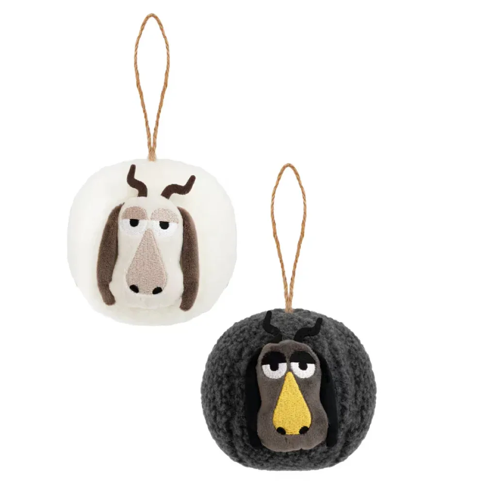 Plush Sheep Ornament Set