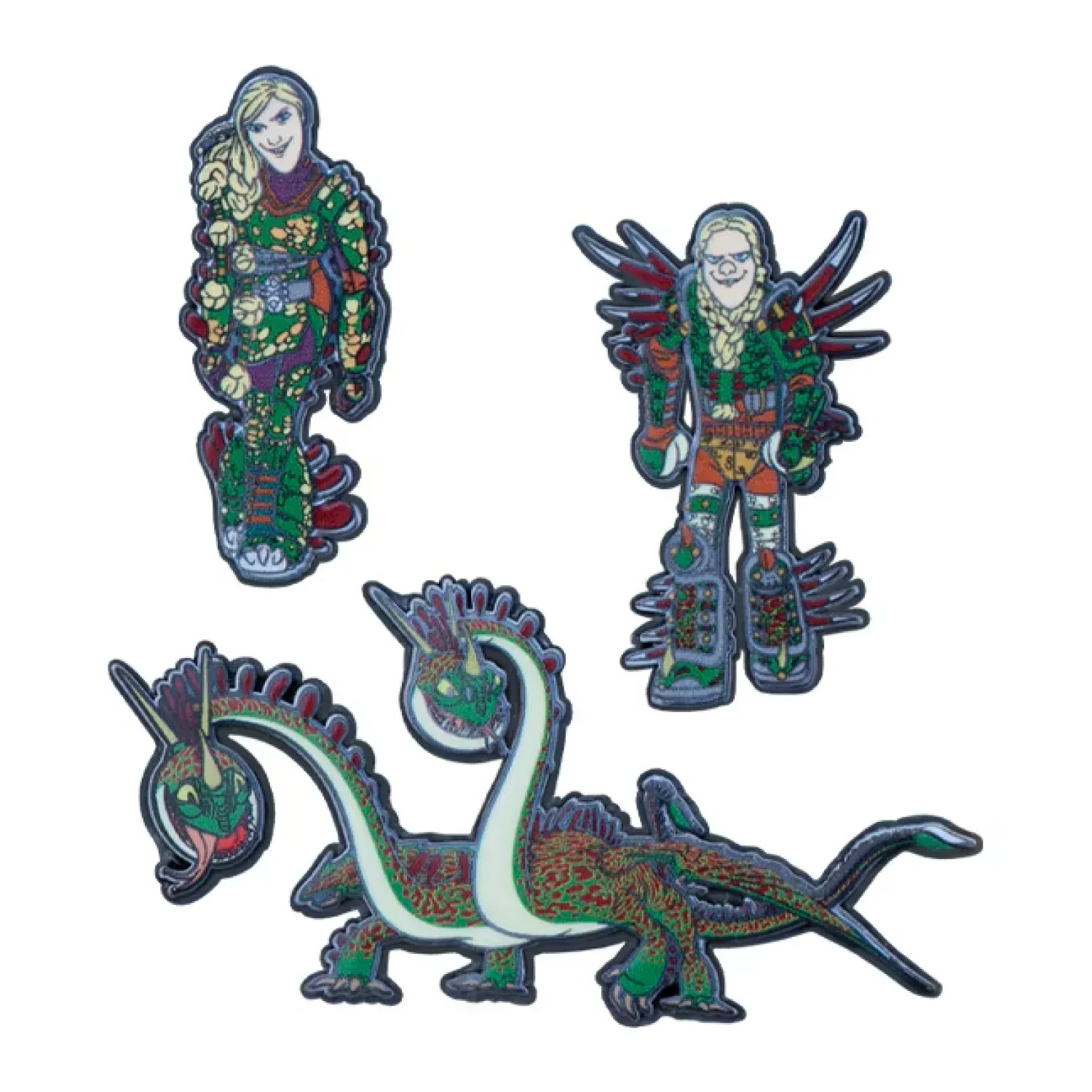 Twins with Barf & Belch Pin Set