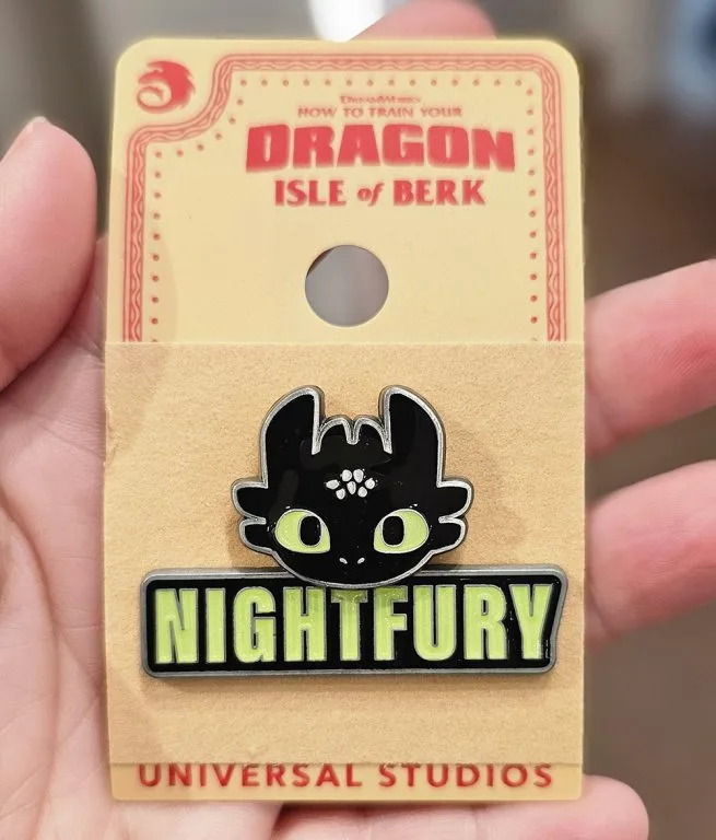 Toothless Face Night Fury Pin